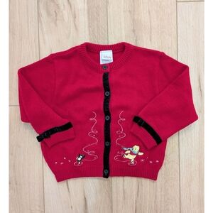 Y2K Disney Embroidered Winnie The Pooh Cardigan